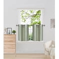 thumbnail image 1 of 2 SHORT GROMMET PANELS WINDOW CURTAINS FOR ANY ROOM 24" OR 36" LENGTH SEMISHEER, 1 of 2