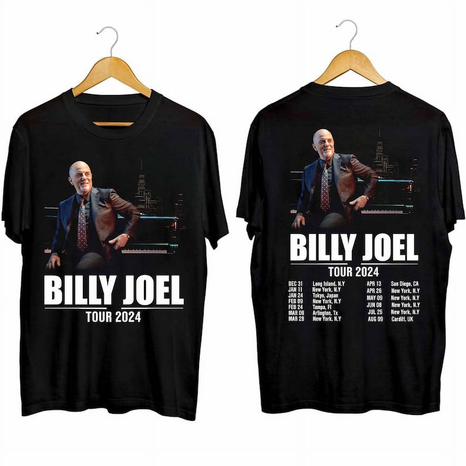 2 SIDE Billy Joel World Tour 2024 Shirt, Billy Joel Fan Shirt, Billy