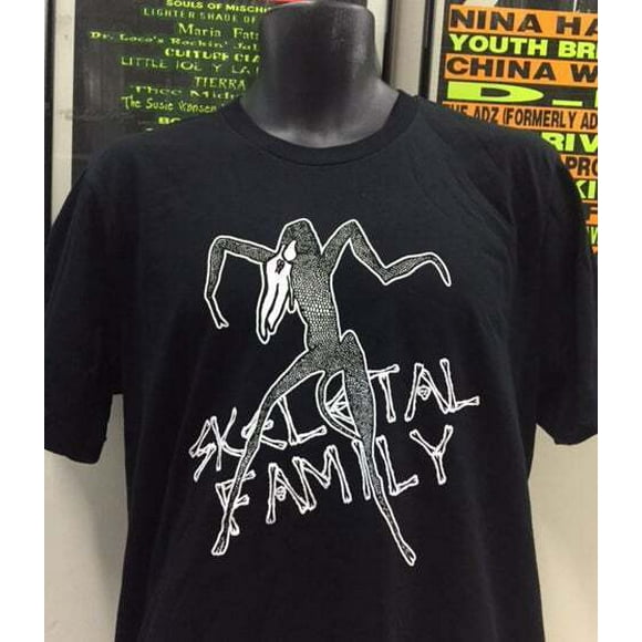 2 SIDED SKELETAL FAMILY LOGO, GIFT FOR FAN, ROCK BAND TE3472