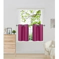 thumbnail image 1 of 2 SOLID SHORT GROMMET PANELS WINDOW CURTAINS FOR ANY ROOM 24" OR 36" LENGTH, 1 of 2