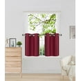 thumbnail image 1 of 2 SOLID SHORT GROMMET PANELS WINDOW CURTAINS FOR ANY ROOM 24" OR 36" LENGTH, 1 of 2