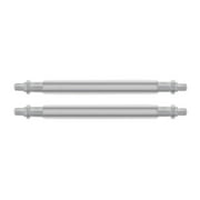 2 SPRING BAR STRAP BAND, 20mm, Silver, Compatible With OMEGA SEAMASTER 1502-825 1504-826 1610-930 1998-849