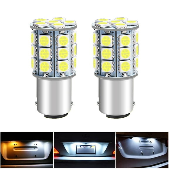 2 SUPER Brite LED light bulbs for Husqvarna YTH24V48 LGT48DXL TS354D bulb lights