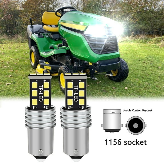 2 SUPER LED Headlights for Craftsman T240 T260 T210 T310 Tractor Mower Bulbs