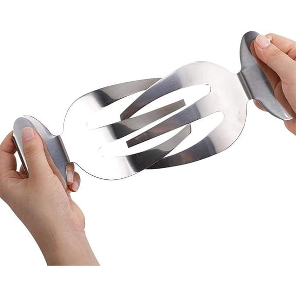 2 Salad Hands stainless Steel Salad Servers Kitchen Helper Pasta Servers