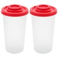 thumbnail image 1 of Vruelia 2 Salt and Pepper Shakers Moisture Proof ,Salt Shaker with Red Covers Airtight Spice Jar Dispenser, 1 of 7