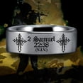 thumbnail image 1 of 2 Samuel 22:38 Tungsten Carbide Ring, 1 of 5