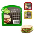 thumbnail image 1 of 2 Sandwich Holder Container Keeper Lunch Box Snack Food Storage Hinged Reusable, 1 of 3