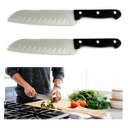 2 Santoku Knife Japanese Stainless Blade Kitchen Cook Chef Sushi Fish Meat Fruit