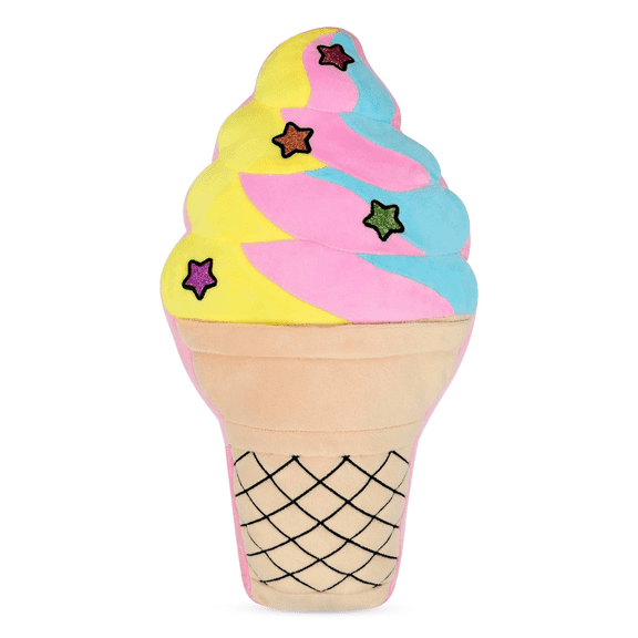 2 Scoops Sparkly Cone Fleece and Glitter Plush