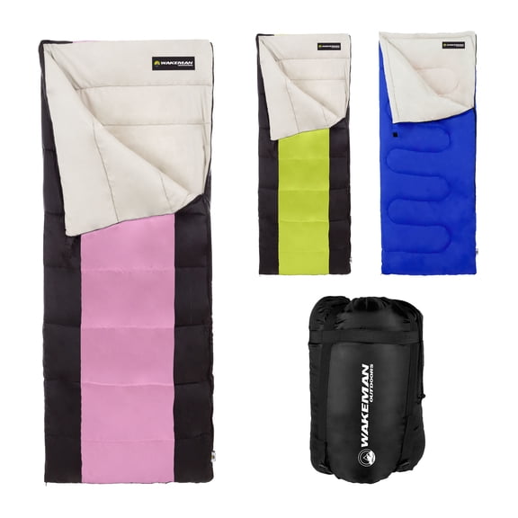 2-Season Otter Tail Sleeping Bag For Adults and Kids By Wakeman Outdoors