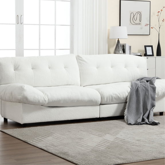 2-Seat Modular Sofa with Foam Fill / Comfortable for Watching TV in Living Space