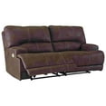 thumbnail image 1 of 2 Seat Power Recliner Sofa with USB Port and Padded Track Arms, Brown, 1 of 5