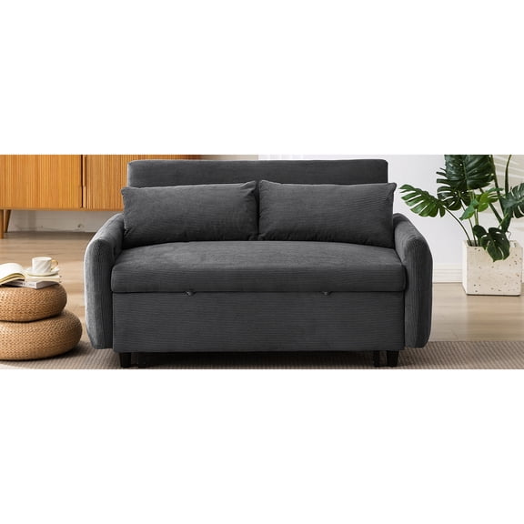 2-Seat Sleeper Sofa with USB Ports in Armrest / Ideal for Battery Charging