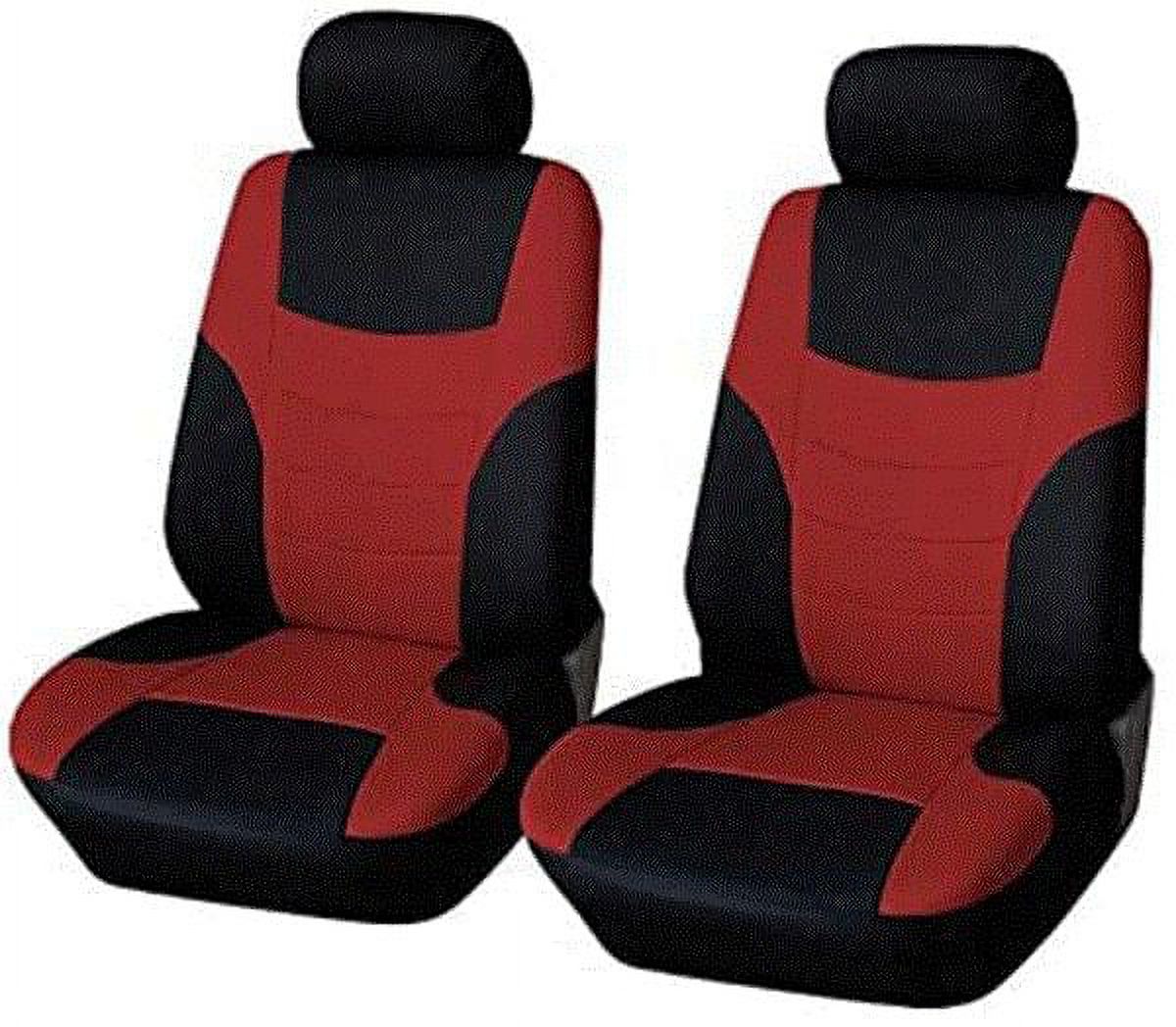 2 Seater Car Front Seat Cover Set Red, Car Seat Covers for SUVs and