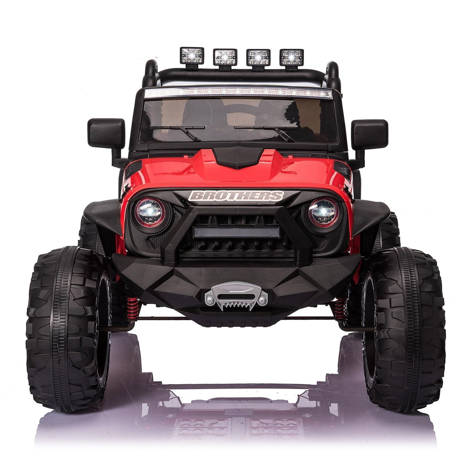 2-Seater Electric Jeep for Kids with Music, LED Lights, Remote Control, and USB Port - 24V Power Wheels