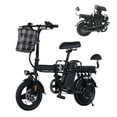 thumbnail image 1 of Ailife 2-Seater Folding Electric Bike for Adults, 500W Motor, 48V 15Ah Battery, 20MPH Max Speed, 14" Tires, Up to 50 Miles Range, Compact Commuter E-Bike with Phone Mount & Alarm, 1 of 13