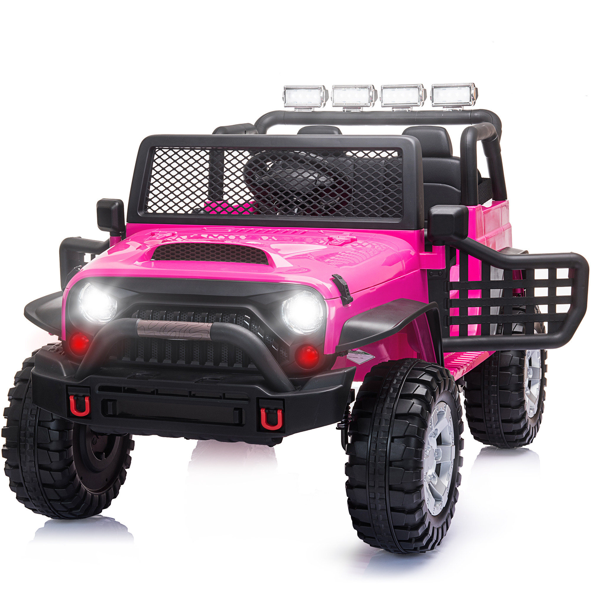 2 Seater Kids Ride on Truck with Remote Control, Music, 12V Children Electric Jeep Car - image 1 of 10
