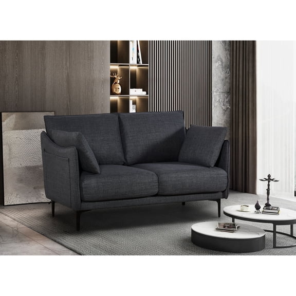 2-Seater Sofa with High-Density Foam and Cotton Filled Back / Comfortable Seating for Office Breaks