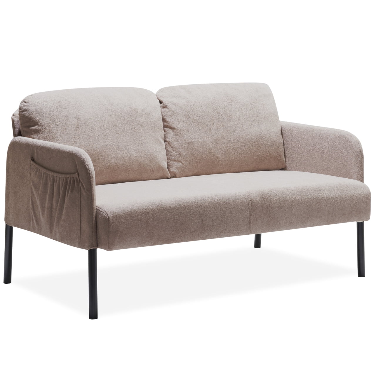 2 Seater Sofa With Ottoman Modern Fabric Loveseat Couch Comfy Small 2-seater-sofa-with-ottoman-modern-fabric-loveseat-couch-comfy-small