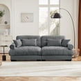 thumbnail image 1 of Modern Two-seater Sofa with Velvet Fabric (220×80×75cm) - Comfort & Style for Living Spaces, 1 of 14