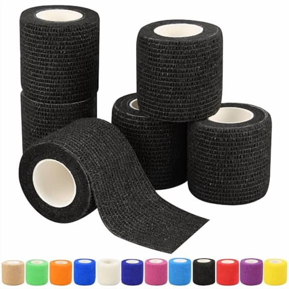2"Self Adhesive Bandage Wraps,6 Pack Vet Wraps,5 Yard Self Adherent Wraps for Sports,Wrist,Ankle and Swelling