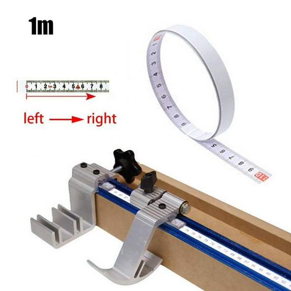 Under $2 Self-Adhesive Measuring Tape, Multicolor Measuring Tape, Self-Adhesive Measuring Tape - 1M Steel Ruler for Workbench, Machine, Wall - No Curvature, by Goohae