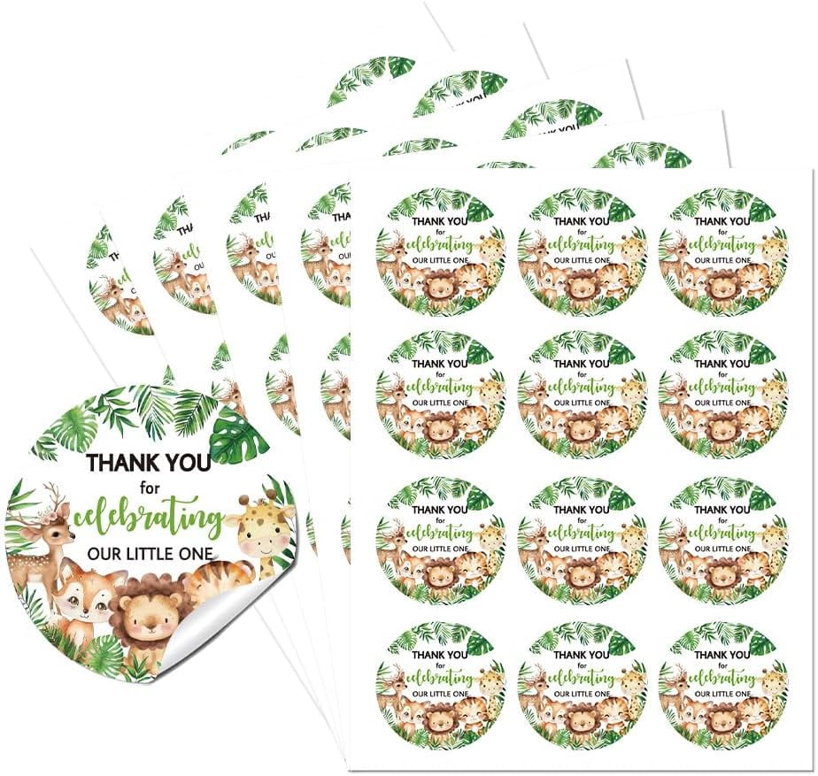 YPBEW Gift Tag Stickers - 60 Pcs, Square & Circle Shapes, For Thank You, Invitations, Crafts 2 thumbnail image