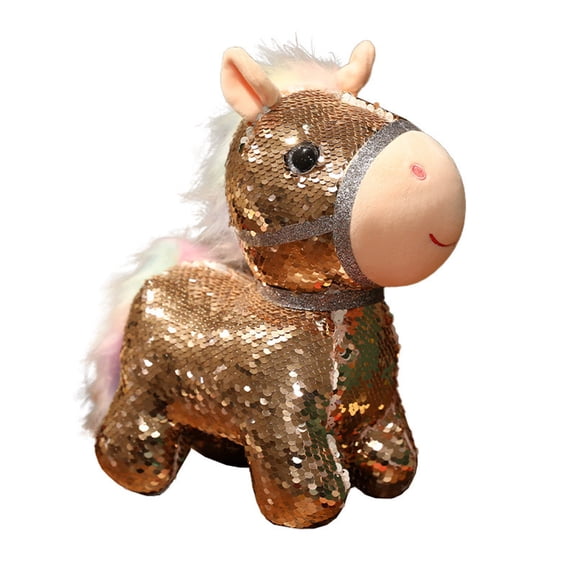 2. Sequined Learning Friend Plush Toy, Soft PP Cotton Desk Decor for Children’s Study Motivation