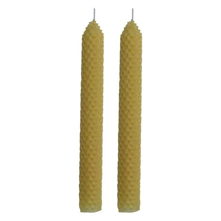 Hand-Rolled Pure Beeswax Taper Candles