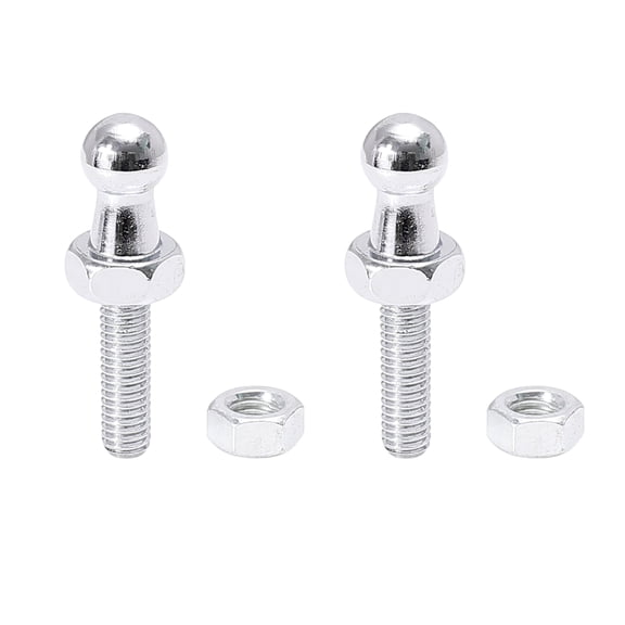 2 Set 10mm M6x20mm Car Vehicle Gas Strut Ball Studs Silver Tone for Gas Struts Shocks