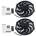 thumbnail image 1 of 2-Set 12" inch Universal Electric Condenser Radiator Slim Cooling Fan Fits select: 2000-2009,2013-2014 HONDA CIVIC LX, 1 of 5