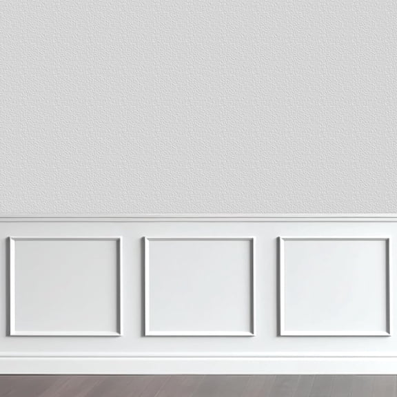 2 Set of 24" x 24" Pre-Cut Accent Wall Molding Trim Kit, Peel and Stick Premade Wainscoting Panels for Interior Decoration, Ready to Assemble Chair Rail Moulding