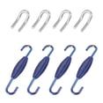 thumbnail image 1 of 2 Set 33mm 1.3" Motorcycle Exhaust Pipe Spring with Hooks Stainless Steel Mounting Springs Blue, 1 of 6