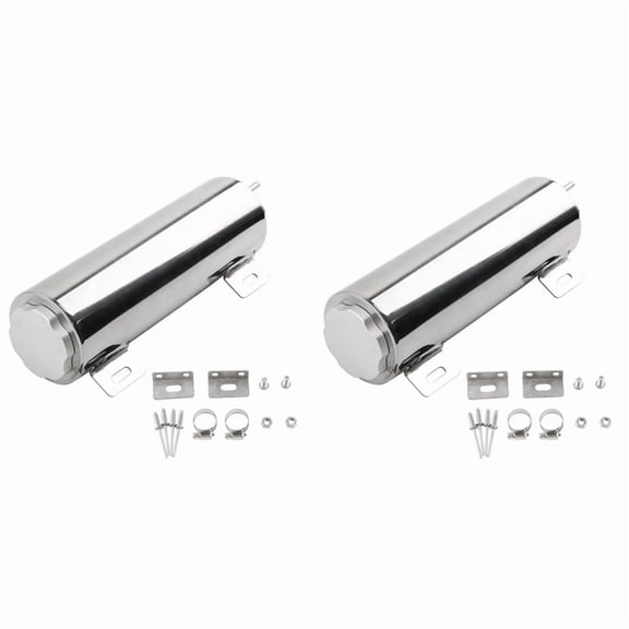 2 Set 3X9 Inch Radiator Overflow Tank Bottle Coolant Overflow Tank Universal Car Supplies