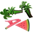 thumbnail image 1 of 2 Set (4 Ct) Coconut / Watermelon Beach Towel Clips Jumbo Size for Beach Chair, Cruise Beach Patio, Pool Accessories for Chairs, Household Clip, Baby Stroller, 1 of 3