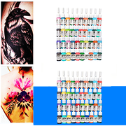 2 Set 40 Colors/Bottles Tattoo Ink Set Body Art Tattoo 5ml Permanent Makeup Professional Lism