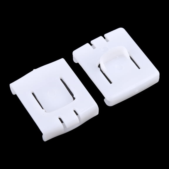 2 Set 6 Piece Suit for Seat Buckle Clip Runner Guide For V.for W. GOLF MK1 MK2 MK3 CORRADO White Plastic