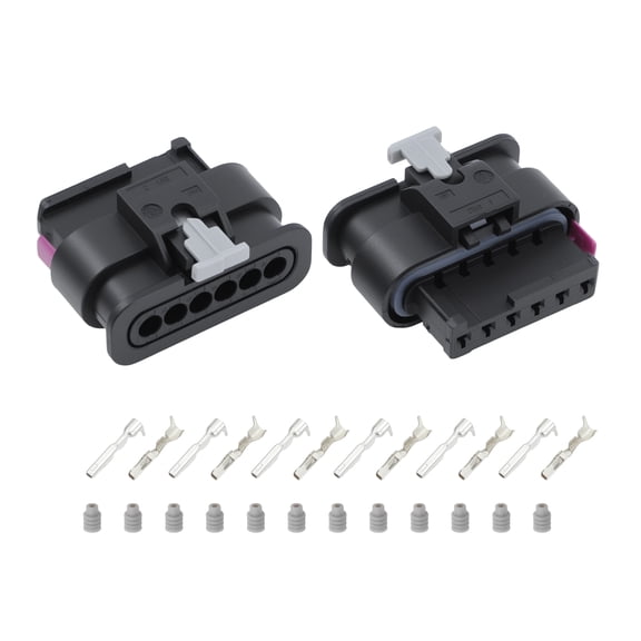 2 Set 6Pin Tail Light Rear Lamp Plug Connector for BMW 1 2 3 4 Series F20 F21 F22 F23 F28 M2 F30 F31 F32 F33 F36 Replace 61132359993 6 Pin Car Tail Light Connector
