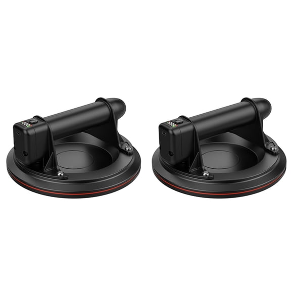 2 Set 8Inch 200kg Electric Vacuum Suction Cup Bearing Capacity Heavy Duty Vacuum Lifter