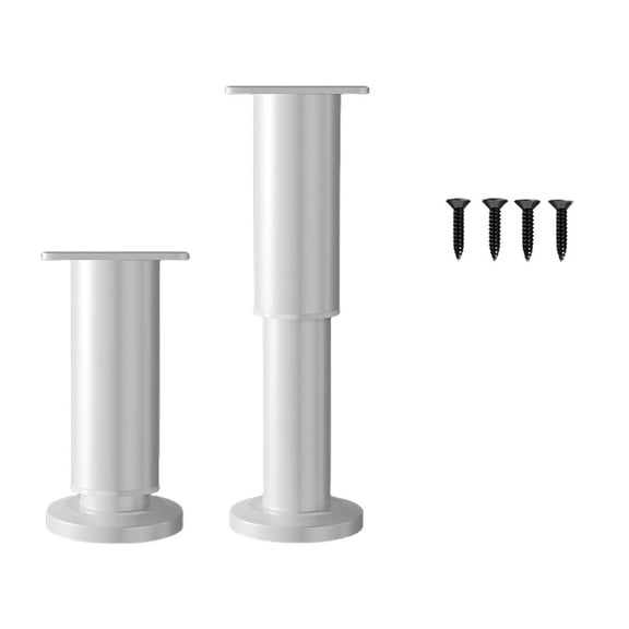 2 Set Adjustable Metal Furniture Legs Sofa Support Legs for Bed Cabinet Table