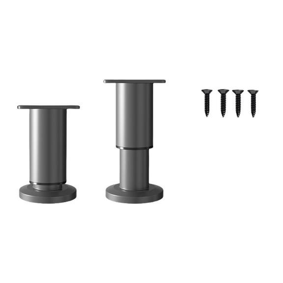 2 Set Adjustable Metal Furniture Legs Sofa Support Legs for Bed Cabinet Table
