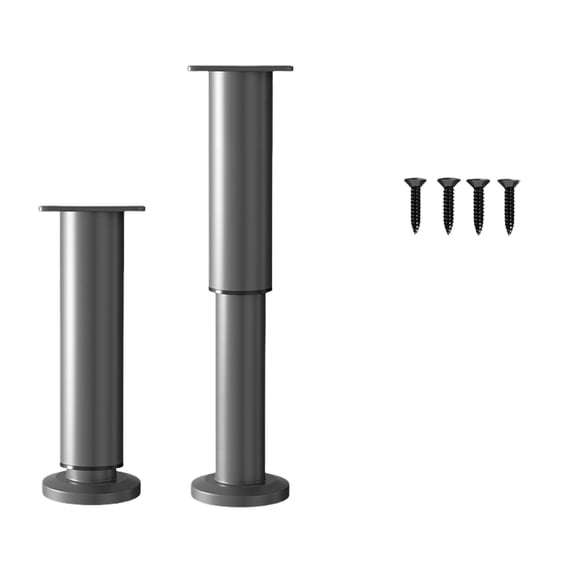 2 Set Adjustable Metal Furniture Legs Sofa Suppor…