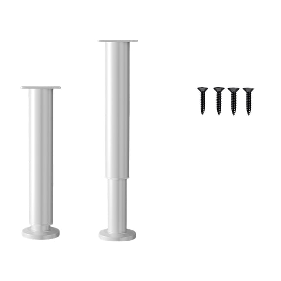 2 Set Adjustable Metal Furniture Legs Sofa Support Legs for Bed Cabinet Table