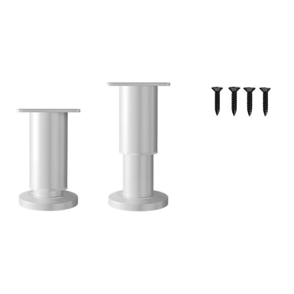 2 Set Adjustable Metal Furniture Legs Sofa Support Legs for Bed Cabinet Table