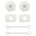 thumbnail image 1 of STRANDCHIC 2Set Silicone Tumbler Stopper Set Spill Proof Straw Covers for Home Use White, 1 of 6