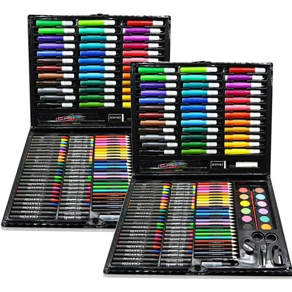 2 Set Art Supplies,Bexikou 150 Pack Deluxe Art Set Drawing Painting Supplies Kit, Arts and Crafts Painting Kit,Gifts for Artist Adults Teen Kids