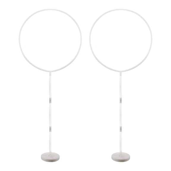 2 Set Balloon Stands for Floor, 59inch Balloon Sticks with Base Round Balloon Stand Holder Kit Balloon Backdrop Stand