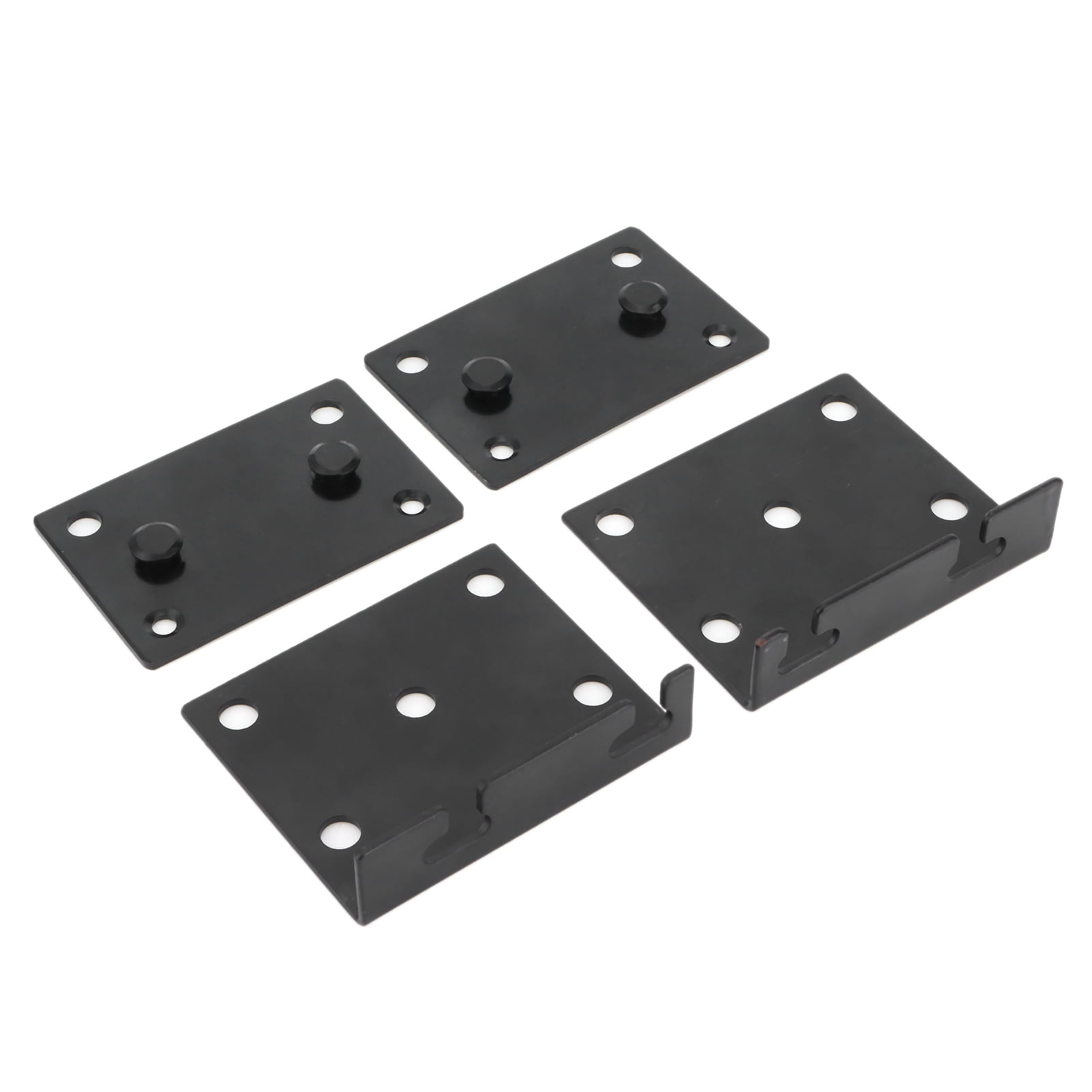 2 Set Bed Rail Hinge Bracket, Headboard/Footboard Bed Rail Hanger Bracket With Base, Heavy Duty