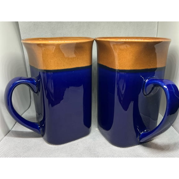 2 Set  Blue and Brown Luxury Coffee, Tea Cup